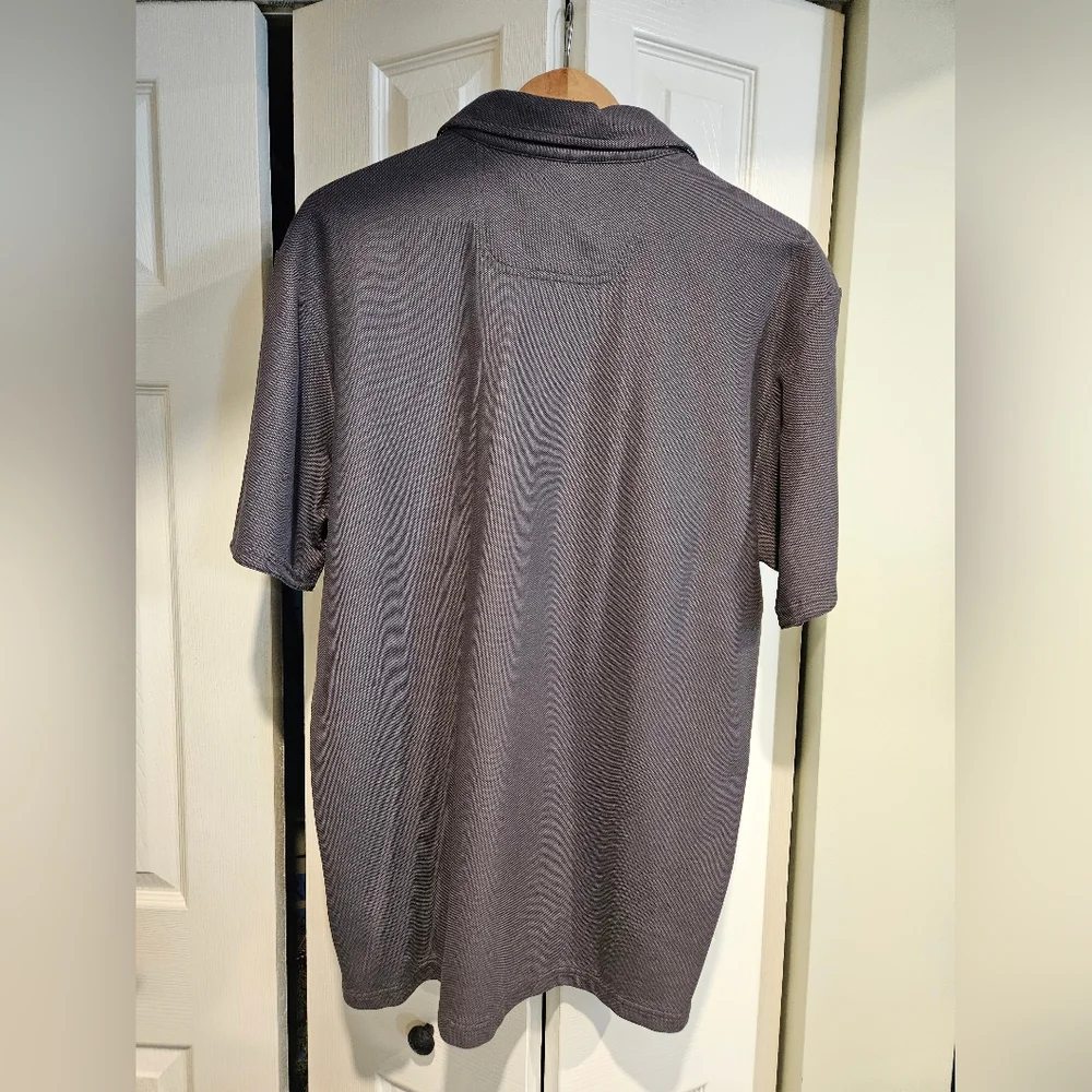 TOMMY BAHAMA Garden Print Collar Polo Short Sleeve Shirt LARGE - Picture 9 of 11